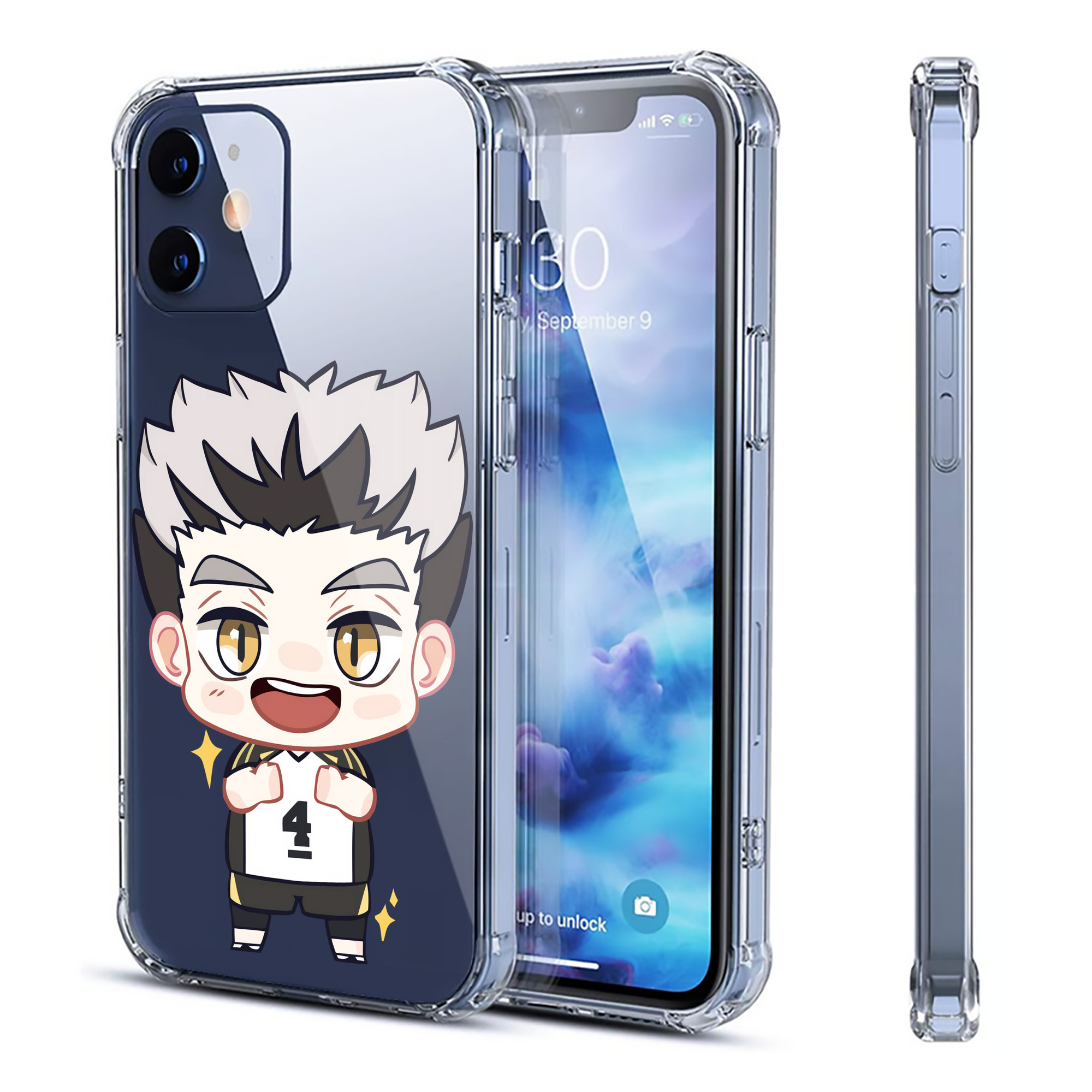 （画像用） ハイキュー!! Haikyu!! 【iPhone 12シリーズ対応】透明スマホケース（クリアソフトケース）